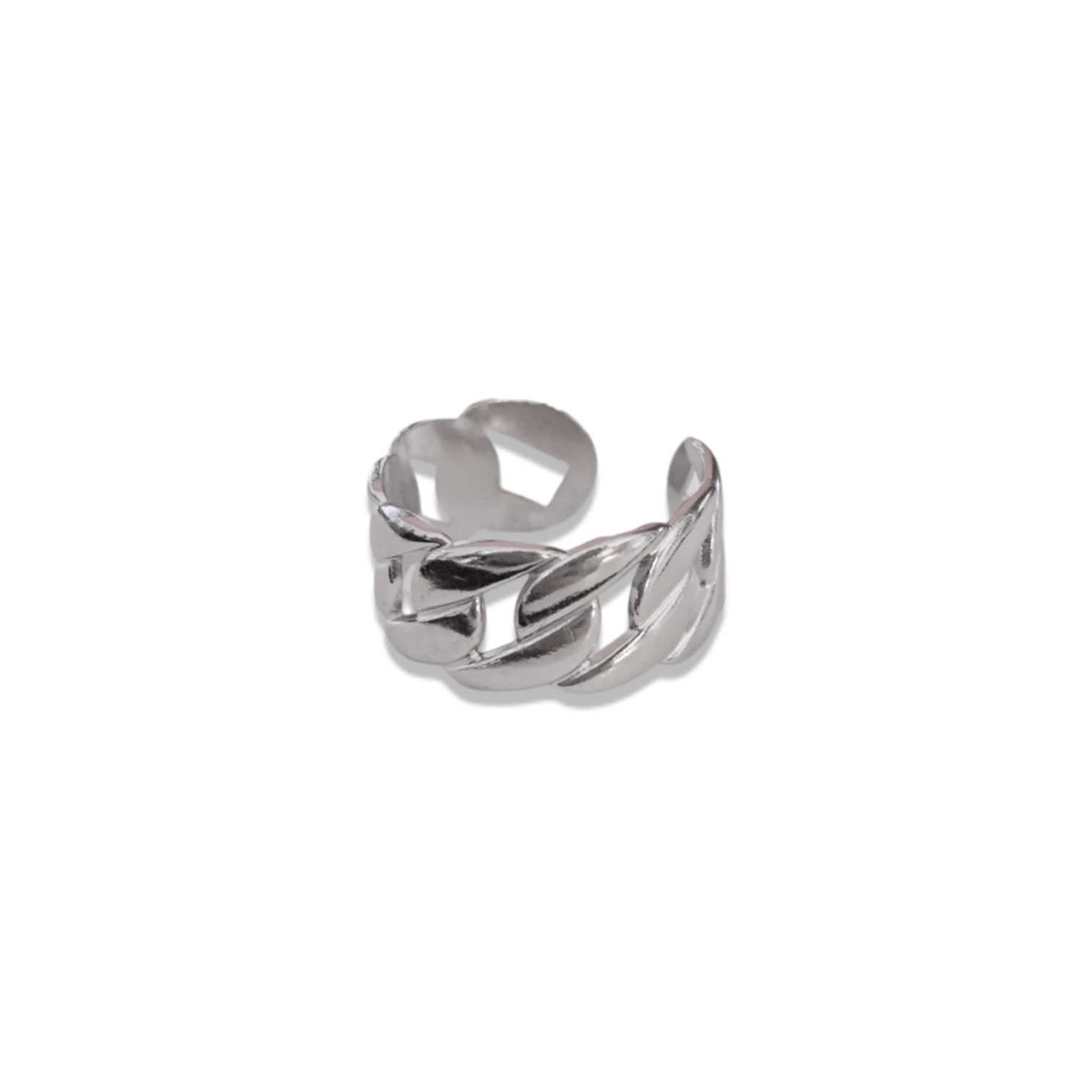 ANILLO REGULABLE TRENZADO ACERO QUIRURGICO