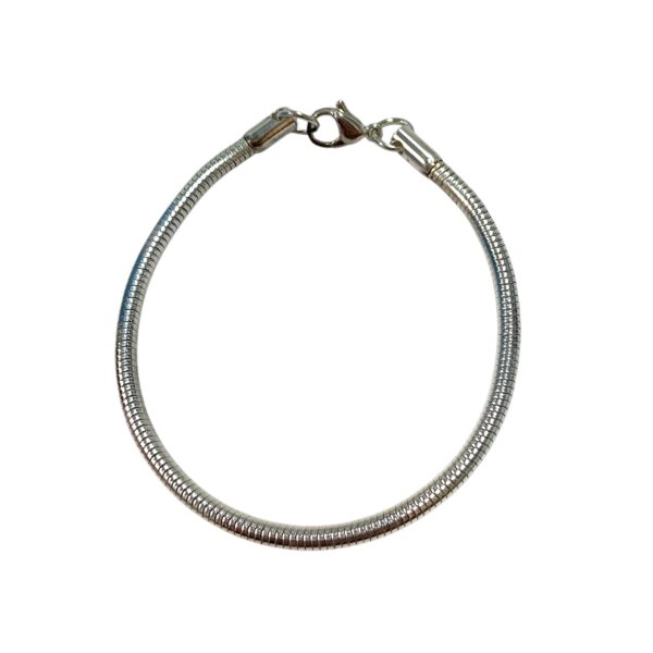 PULSERA COLITA RATON GRUESA AC BCO