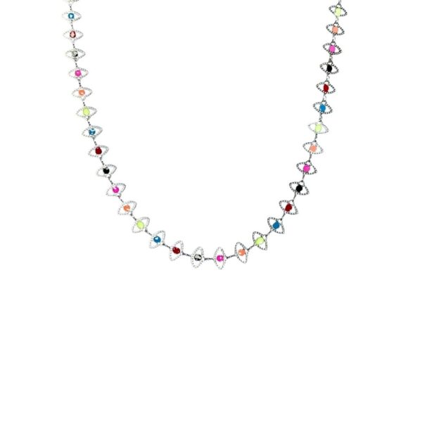 COLLAR OJITOS DE COLORES
