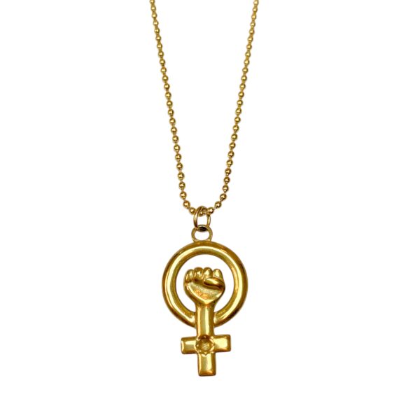 COLLAR CAD BOLITAS FEMINISMO AC DOR