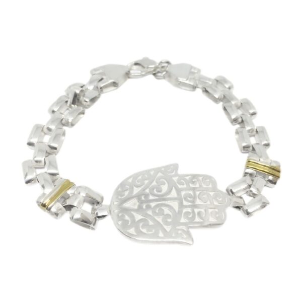 PULSERA CON CENTRO MANO DE FATIMA