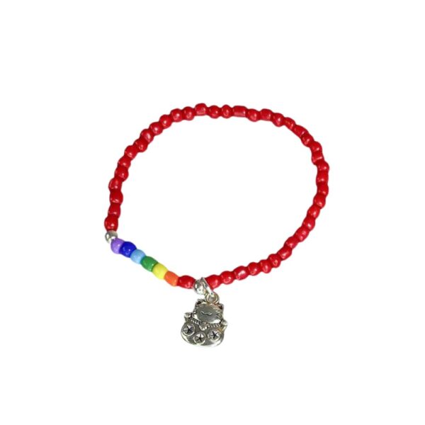 PULSERA CANUTILLO C 7 CHAKRAS Y DIJE GATITO - Image 2