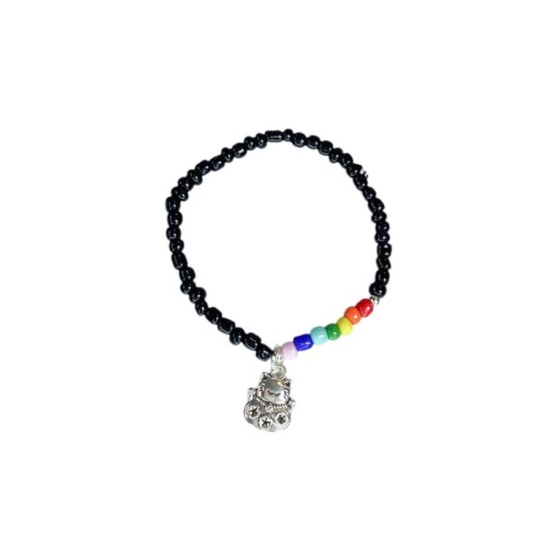 PULSERA CANUTILLO C 7 CHAKRAS Y DIJE GATITO - Image 3