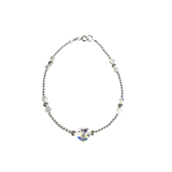 PULSERA BOLITA CON CRISTAL Y DIJE CENTRO - Image 9