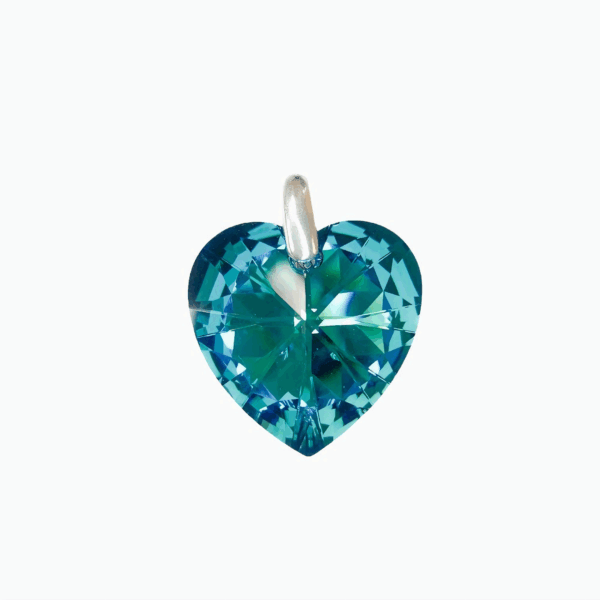 DIJES CORAZON CRISTAL AZUL  28MM