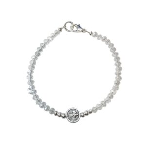 PULSERA CRISTAL CON DIJE SAN BENITO