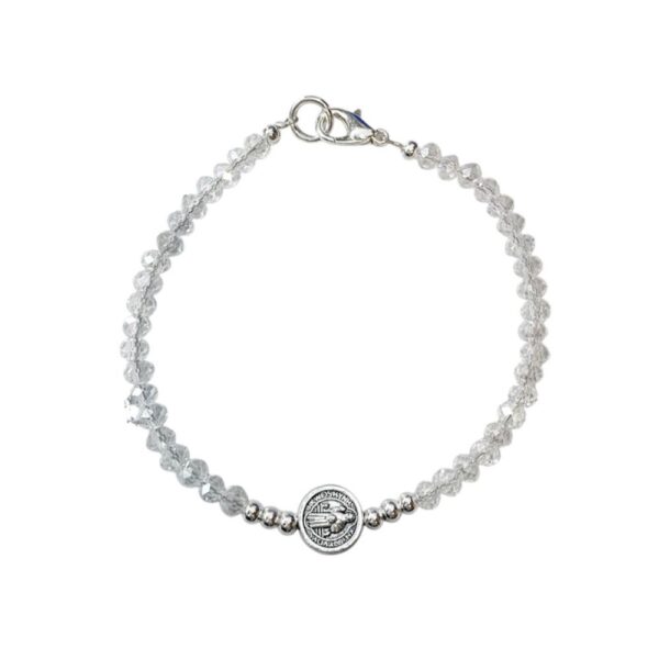 PULSERA CRISTAL CON DIJE SAN BENITO