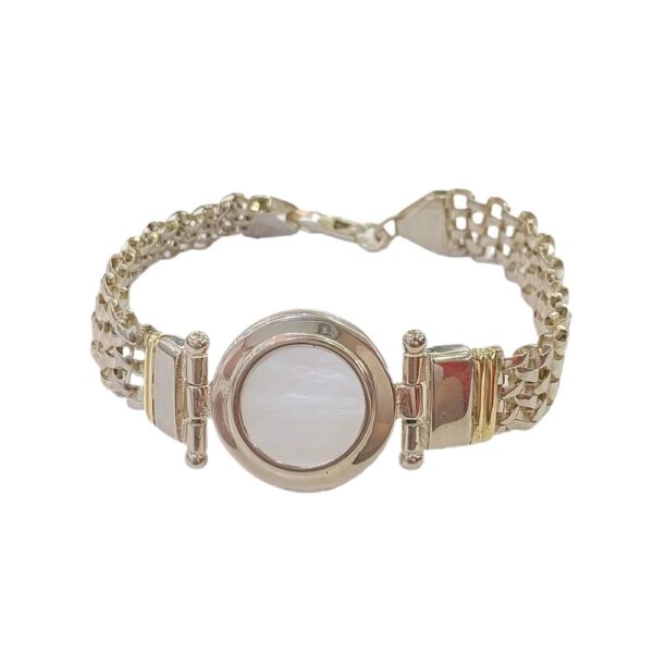 PULSERA PAYASON CENTRO REDONDO ONIX/NACAR
