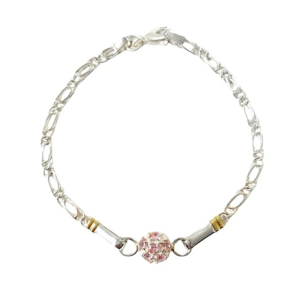 PULSERA ROSETA CHIQUITA CON PIEDRAS