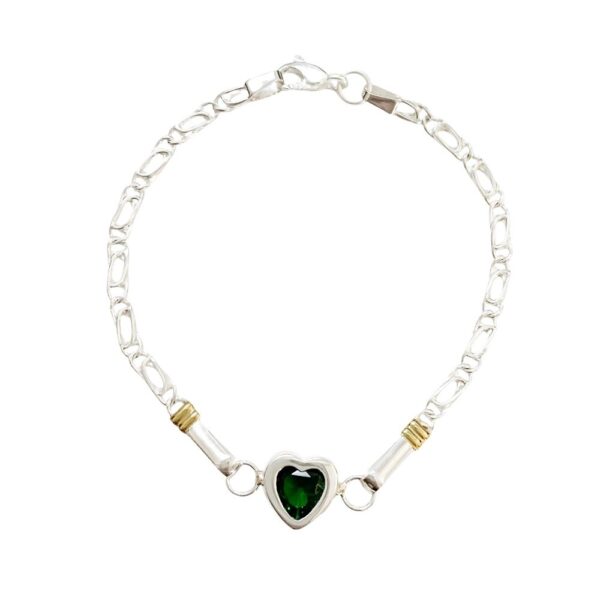 PULSERA CORAZON DE PIEDRA
