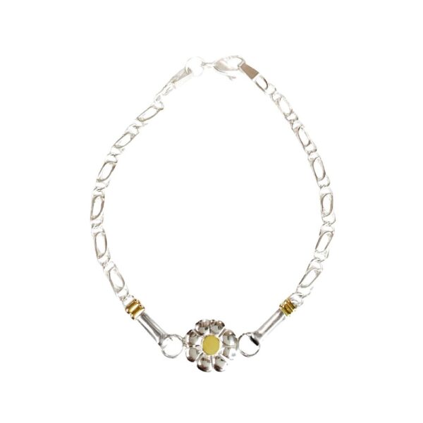 PULSERA FINA ESL OVALADO FLOR