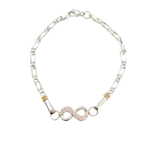 PULSERA INFINITO CON DETALLE EN BRILLO. - Image 2