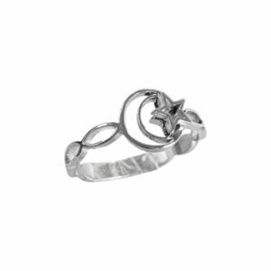 ANILLOS LUNA Y ESTRELLA FINO
