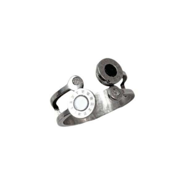 ANILLO REGULABLE PIEDRITA NEGRA Y NACAR AC C