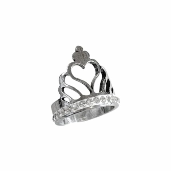 ANILLO CORONA CON PIEDRAS