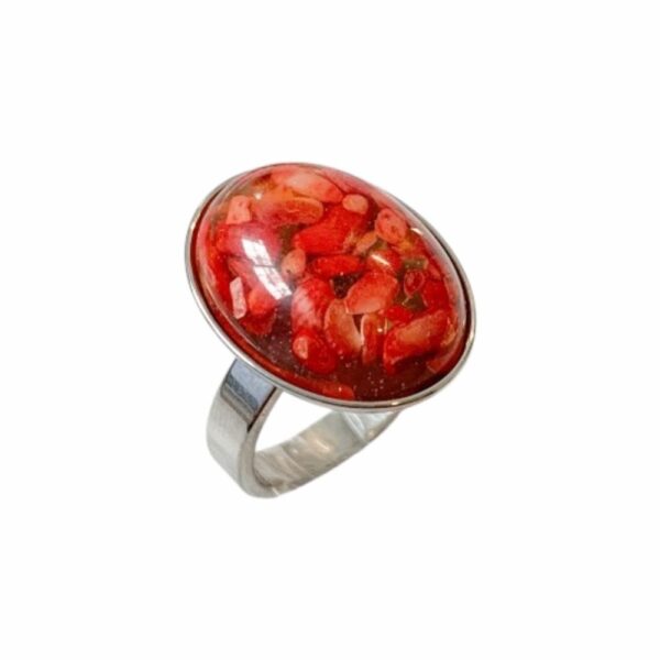 ANILLO OVALADO CON CENTRO FIMO - Image 4