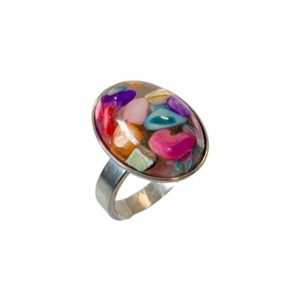 ANILLO OVALADO CON CENTRO FIMO - Image 5