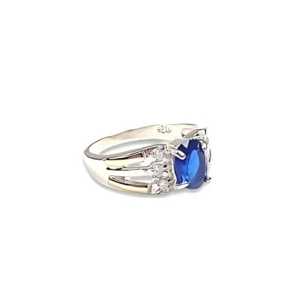 ANILLO CALADO CUBIC OVAL PLATA Y ORO