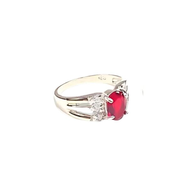 ANILLO CALADO CUBIC OVAL PLATA Y ORO - Image 4