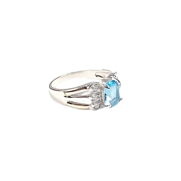 ANILLO CALADO CUBIC OVAL PLATA Y ORO - Image 5