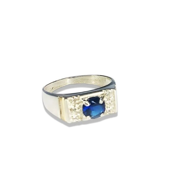 ANILLO BRILLANTE PLATA Y ORO - Image 2