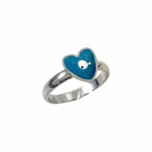 ANILLO CORAZON CON OJITOS