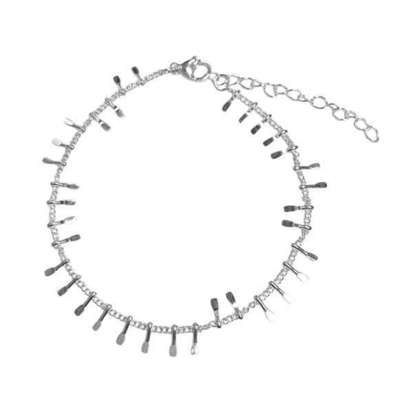 PULSERA FINA CON DETALLES DE BARRITAS