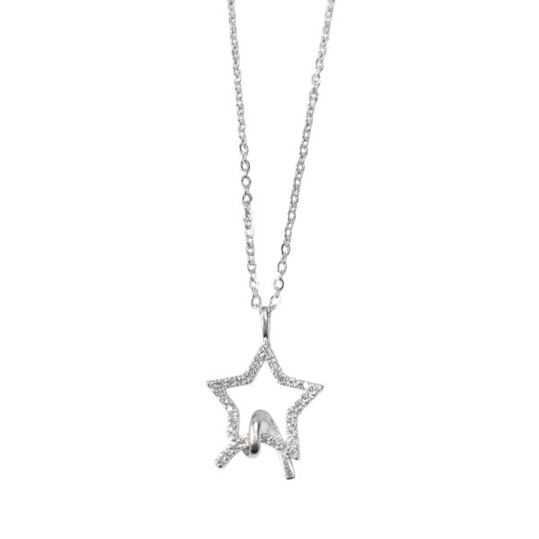 COLLAR ESTRELLA  CALADA CON BRILLO