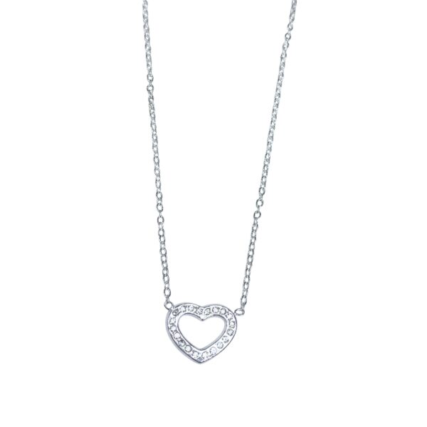 COLLAR CORAZON  CON BRILLO