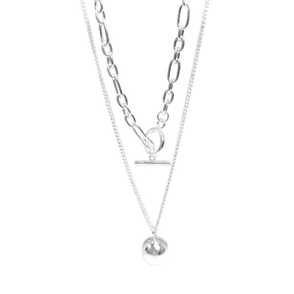 COLLAR DOBLE CADENA CON DIJE