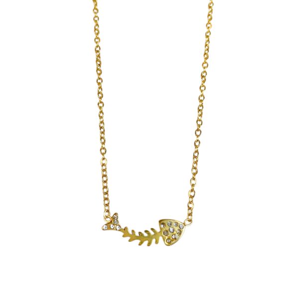 CONJUNTO ESQUELETO PEZ CON BRILLO