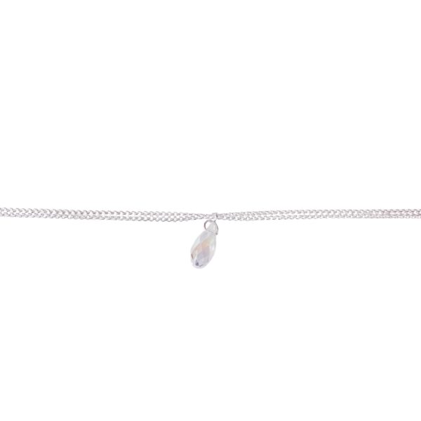PULSERA DOBLE CON DIJE SIMIL CRISTAL