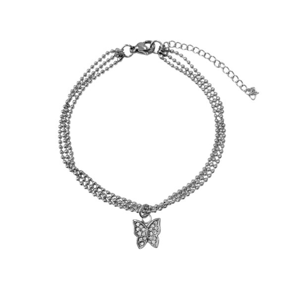 PULSERA TRIPLE CADENA DE BOLITAS