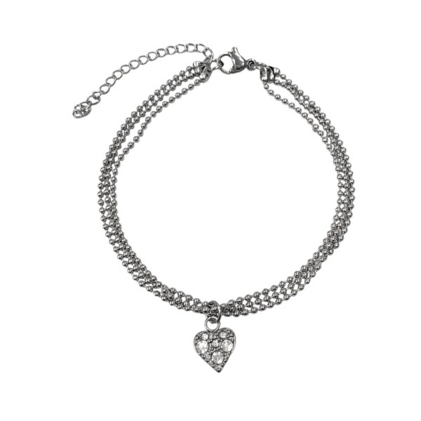 PULSERA TRIPLE CADENA DE BOLITAS - Image 2