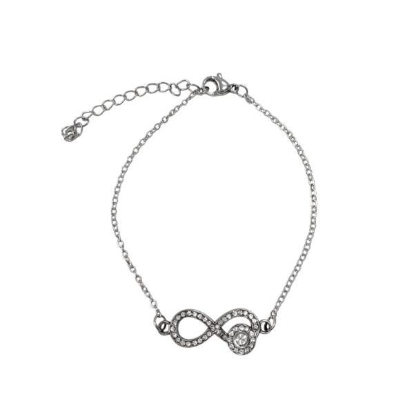 PULSERA FINA CON CENTRO INFINITO