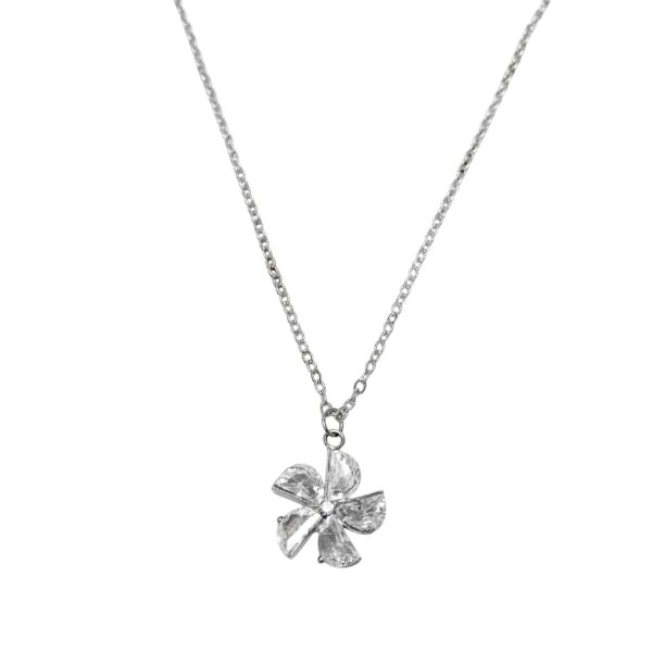 COLLAR FLOR CON PIEDRITAS