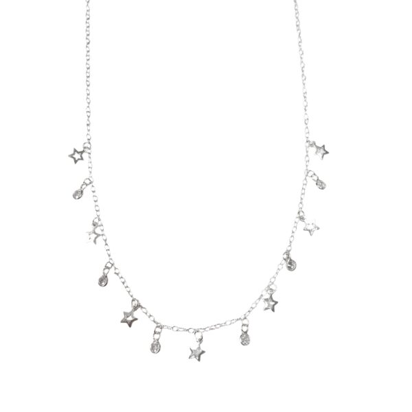 COLLAR ESTRELLITAS Y PIEDRITAS