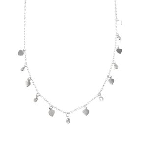 COLLAR CORAZONCITO LISO Y PIEDRITAS