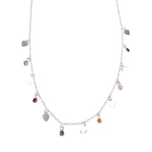 COLLAR COLLAR CORAZONCITO Y PIEDRITAS CALADO