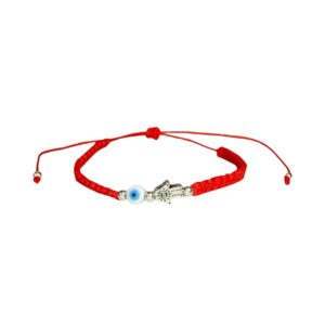 PULSERAS MACRAME AJUSTABLES TEJIDAS MANITO Y OJO
