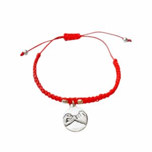PULSERAS AJUSTABLES TEJIDAS CON DIJE AMIGAs