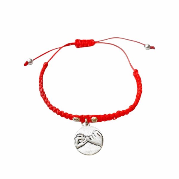 PULSERAS AJUSTABLES TEJIDAS CON DIJE AMIGAs