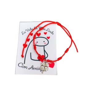 PULSERA 7 NUDOS AMIGA CON DIJE