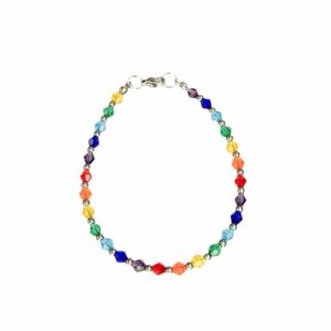 PULSERAS CRISTAL MULTICOLOR