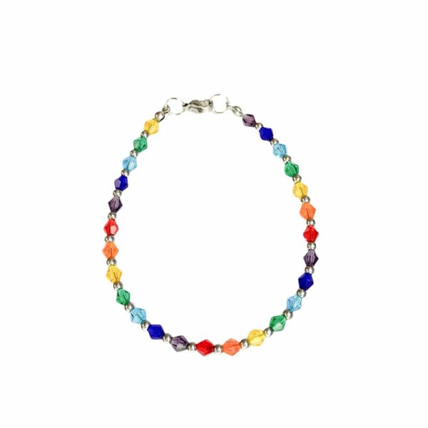 PULSERAS CRISTAL MULTICOLOR