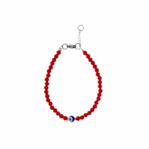 PULSERA CRISTAL 4MM CON DIJE OJO CENTRAL