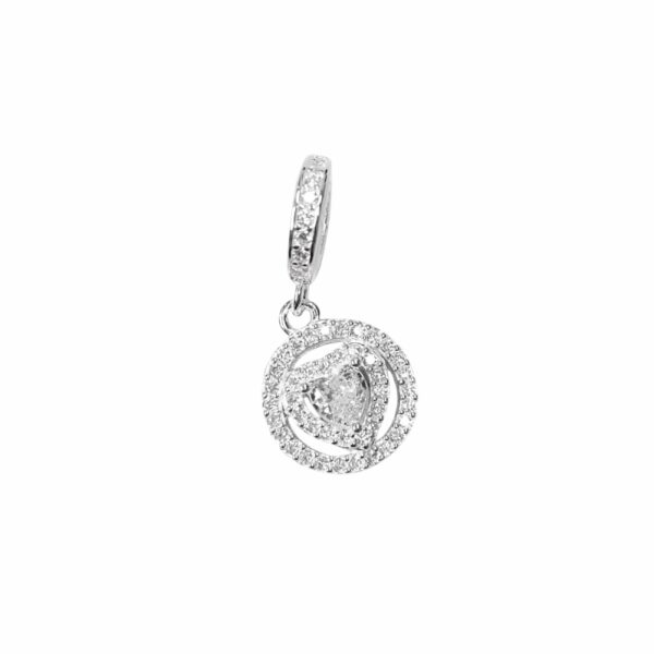 CHARM CORAZON COLGANTE CON CUBICS