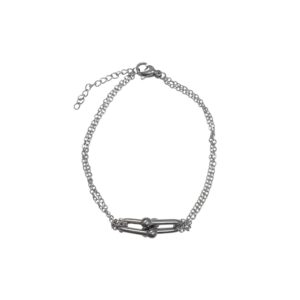 PULSERA DOBLE CON DIJE ESLABON