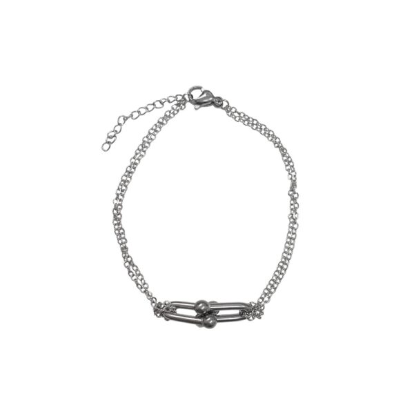 PULSERA DOBLE CON DIJE ESLABON