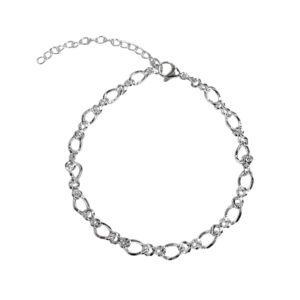 PULSERA ESLBONES REDONDITOS  AC BCO